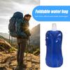 Collapsible Water Bottle 480ml BPA Free Reusable Water Pouch Hiking Camping Travel Sports Folding Water Bag Portable Leak-Proof
