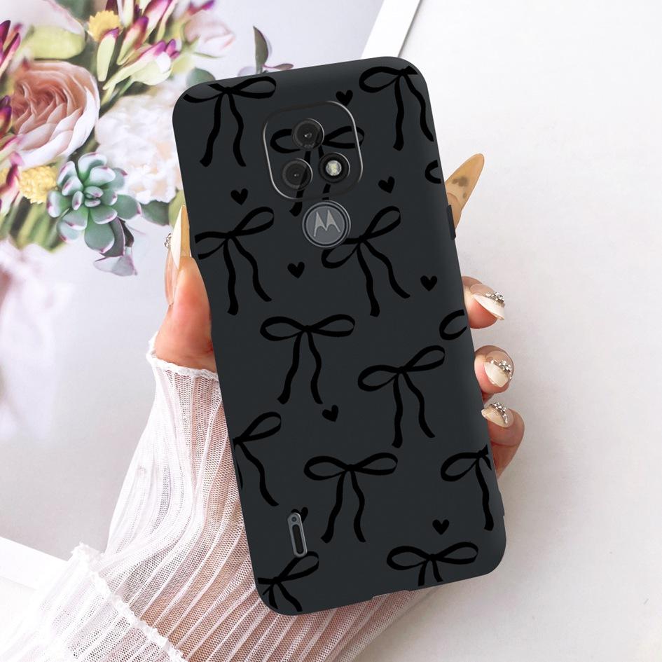 For Motorola Moto E7 Plus Case XT2081-1 Fashion Butterfly Bowknot Soft Silicone Cover For Moto E7 E7i Power XT2097-13 TPU Fundas
