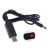 Universal for QC 3.0 USB To for DC 12V 1.5A Adjustable Voltage Step Up 5.5x2.5mm Cord Power Boost Line For WiFi Router L