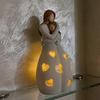 ZENGO Candle Holder Statue W/Flickering Led Candle - Birthday, Mothers Day, Daughters from Mothers Gifts, Mother of The Bride, Bday, Presents