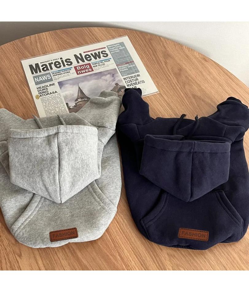 Зимняя толстовка Одежда для питомцев Собаки Мода Плюшевая одежда для собак Костюм Маленький французский бульдог Одежда для щенков Весна Осень Мальчик Маскотас