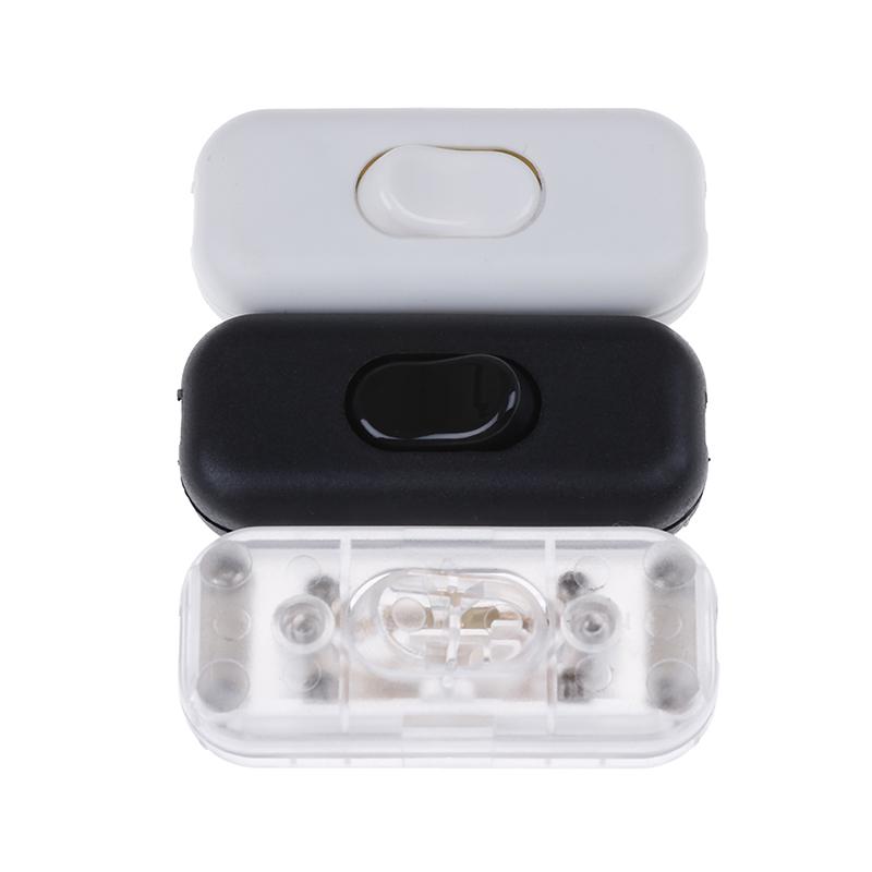 1Pc On/Off Inline Switch Inline Table Lamp Desk Light Cord Cable Switch 250V 6A