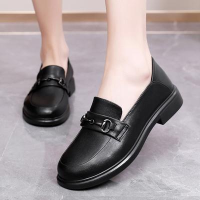 Лоферы Женская обувь Модная повседневная обувь Удобные туфли с мягкой подошвой Кожаные туфли с одной педалью