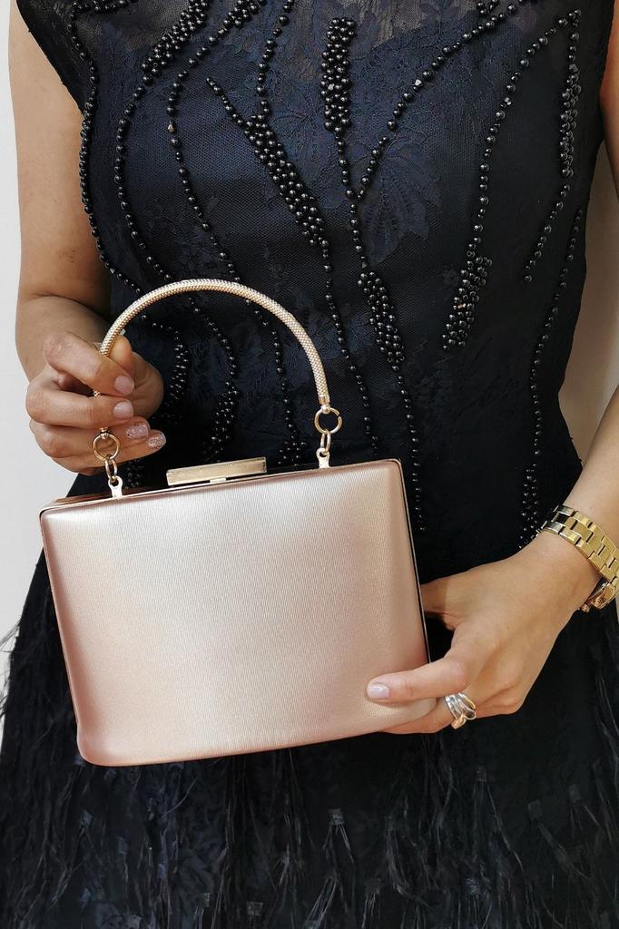 Women's Stylish and Useful Evening Dress Bag Fabric Black Women's Evening Dress Bag