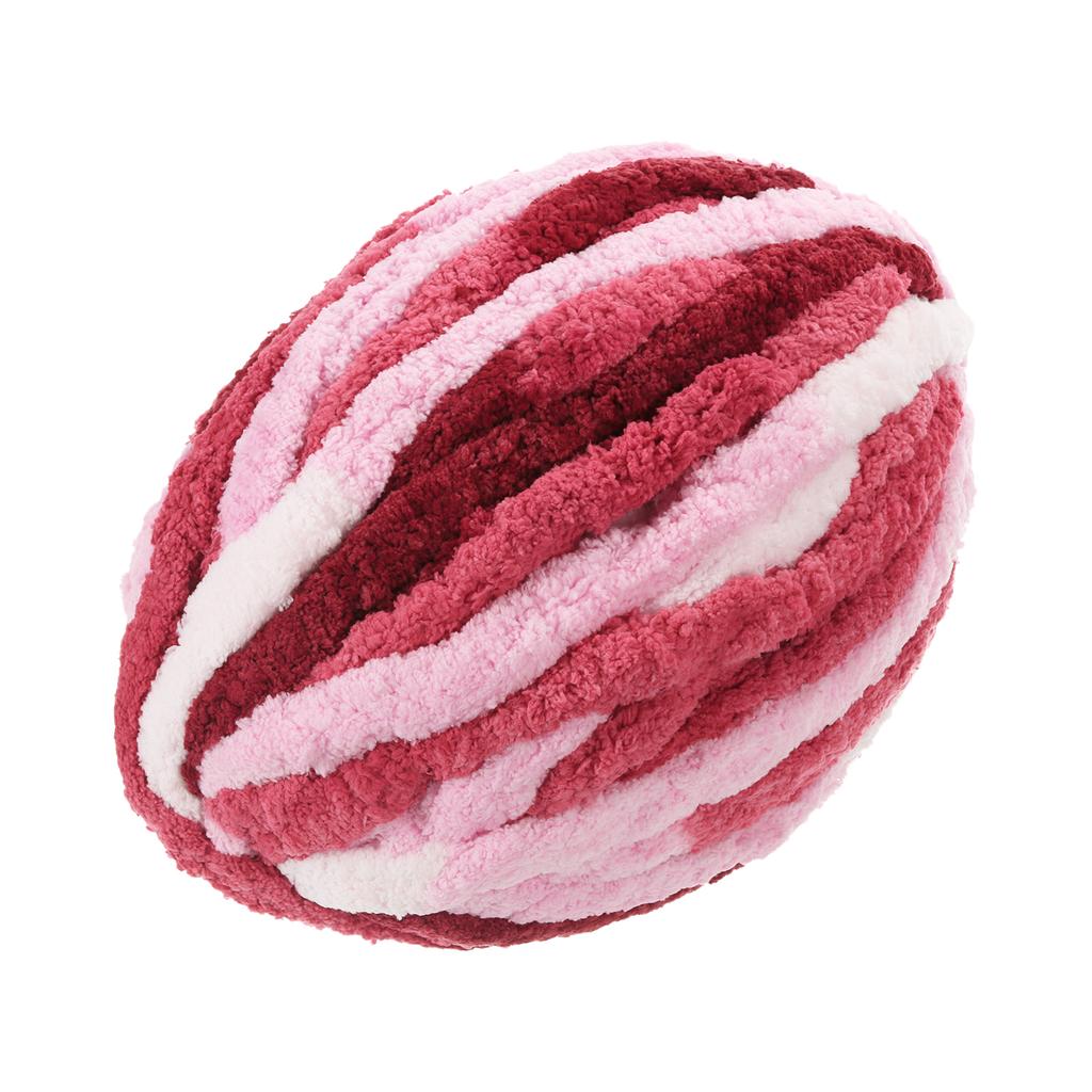 Объемная пряжа Полиэстеровая пряжа для пледа Ручная вязка Сделай сам Толстая шенилловая пряжа для вязания крючком Пледов Сумок Шапок 27м х 2см Смешанный цвет