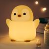 Пингвин Милый пингвин Ночное животное Силиконовый ночник для детской комнаты Диммирование и таймер Милый декоративный свет Подарок, Свет, (с функцией),
