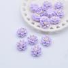 50Pcs 12mm 3D Mini Flower Lotus Flatback Planar Resin Accessories DIY Craft Phone Patches Arts Material
