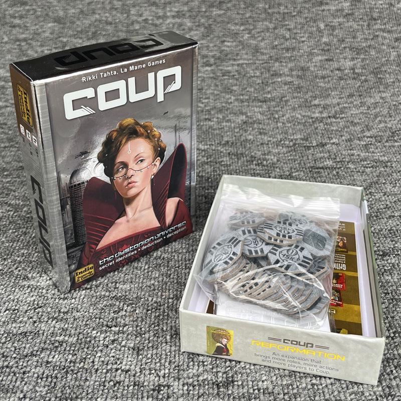 Английская версия COUP переворот восстание головоломка настольная игра настольная игра карточные игрушки досуг шахматы карточная игра
