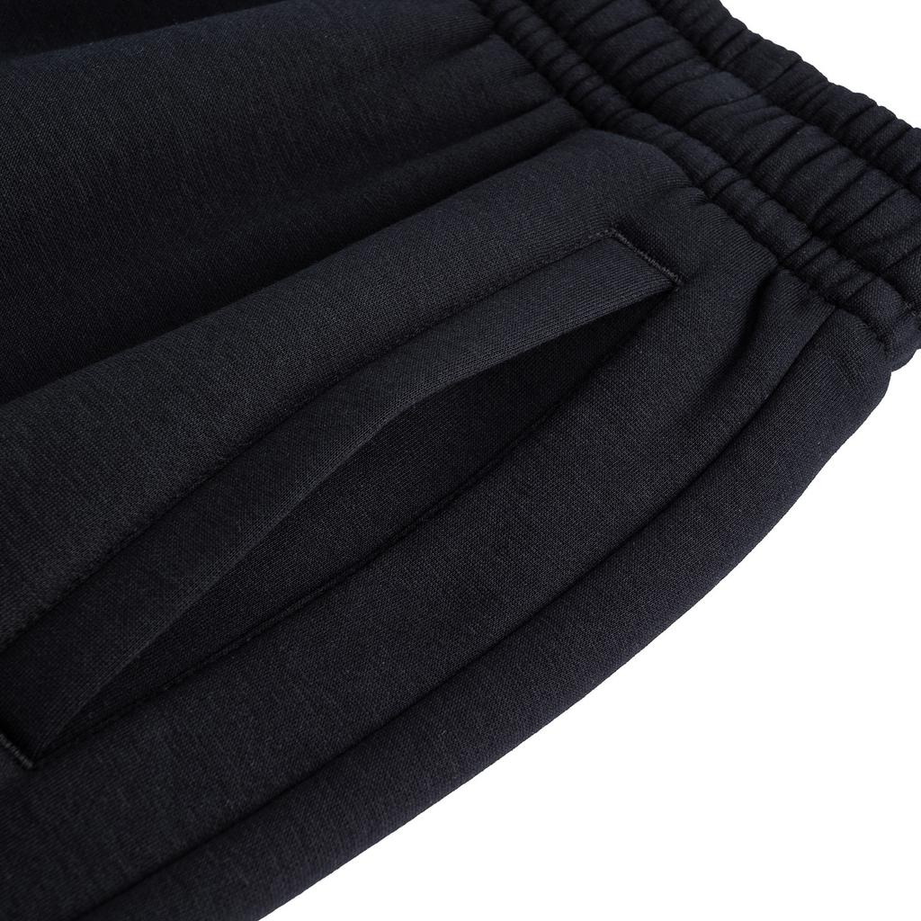 Anta Outdoor Hiking Sports Comfortable Fashion Simple Urban Commuting Fleece Warm Casual Suit Women Suit Basic-Black 962617202N-3