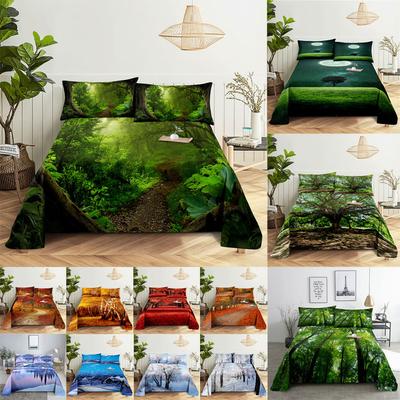 Простыня наволочка комплект постельного белья покрывало Senic Queen King Double Size 220x240 Trees для спальни Soft Twin Full Single New
