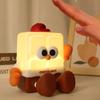 USB зарядка силиконовый праздничный шоколадный торт ночник прикроватный мультяшный милый детский ночник спальня креативный домашний подарок