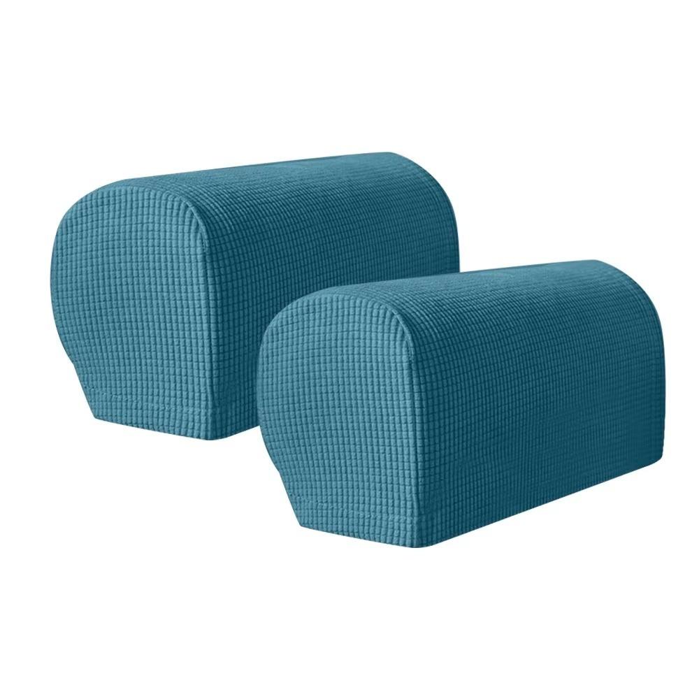 2Pcs Elastic Stretch Jacquard Sofa Arm Covers Dust-Proof Armchair Slipcovers Couch Cover  Sofa