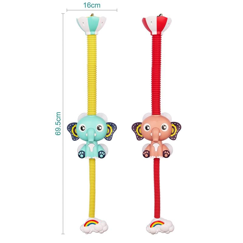 Детская игрушка для ванны, электрический мультяшный душ, слон, распылитель воды, игрушки, кран для ванной комнаты, ванна, обучающая игра для детей