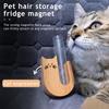 Ваза Кошачий Ус Магнит на Холодильник Деревянный Магнит на Холодильник со Стеклянной Трубкой Магнитный Контейнер для Сбора Кошачьих Усов Ваза Аксессуары для Холодильника