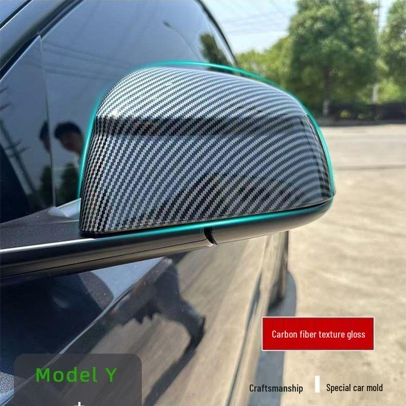 Накладки на зеркала из углеродного волокна для Tesla Model Y 2025