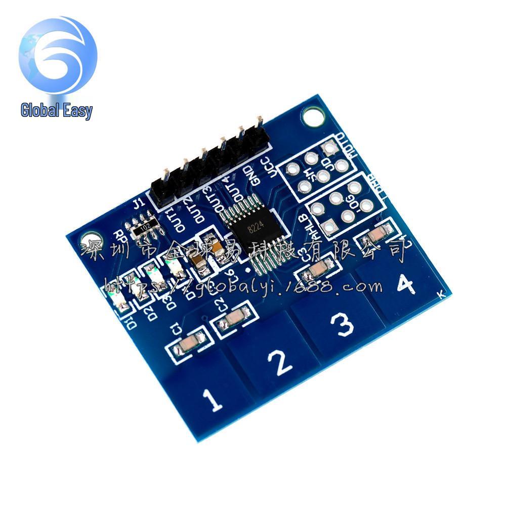 TTP224 4-Channel Capacitive Touch Sensor Module