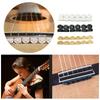 12Pcs Guitar String Bridge Beads String Fasteners for Classical Guitars 3 Hole Plastic Guitar String Ties Bridge Beads