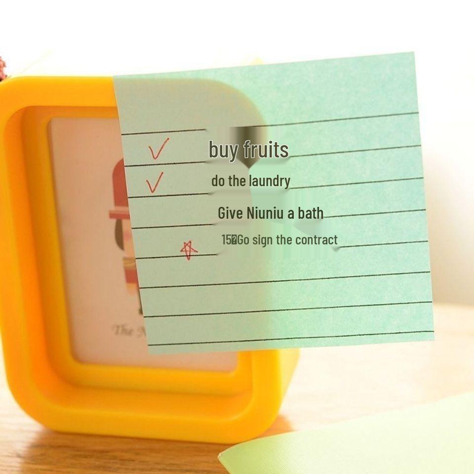 Colored Adhesive Sticky Notes Memo Pads, 100 Sheets, Student Stationery