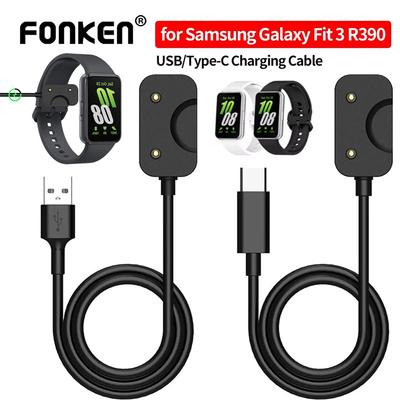 FONKEN Магнитный адаптер для зарядки USB A/Type C для смарт-часов Samsung Galaxy Fit 3 R390