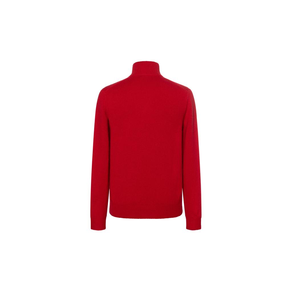 Polo Ralph Lauren Ss23 однотонный мужской свитер с вышитым логотипом и полумолнией 710777743-011