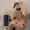Фланель Аниме Взрослые Животные Пижама Пижамный комплект Женщины Мужчины Косплей Хэллоуин Мультфильм Пижама Взрослые Зима Медведь Пижамы