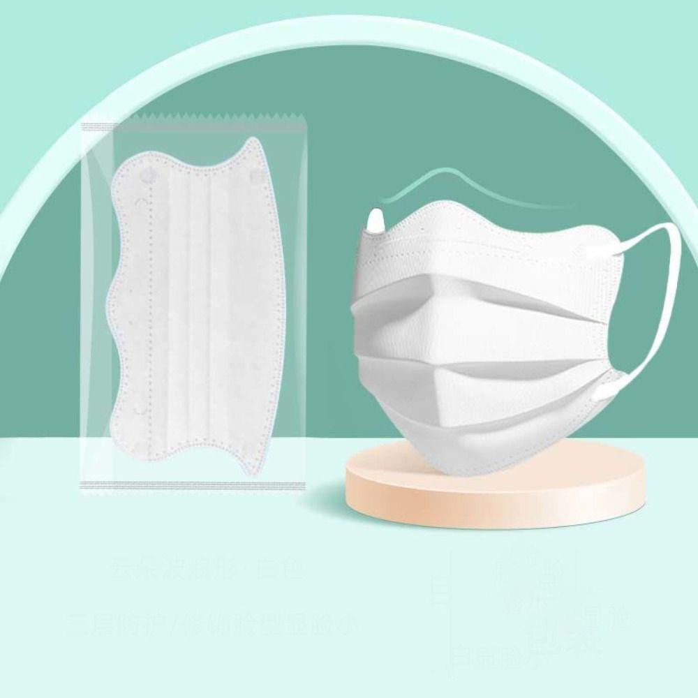 50шт Morandi Цветная противопыльная маска в форме бабочки Защитная крышка для лица