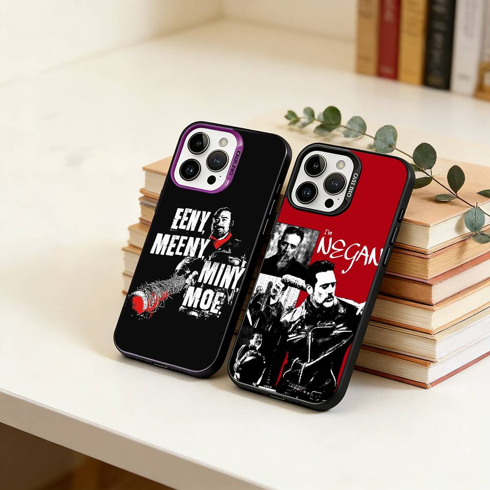 TWD-W-Walking D-Dead Phone Case For iPhone 17,16,15,14,13,12,11 Plus,Pro Max,XS,Colored Silver Plated Inside Cover