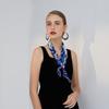 Aurora Love Letter Blue Floral Silk Scarf