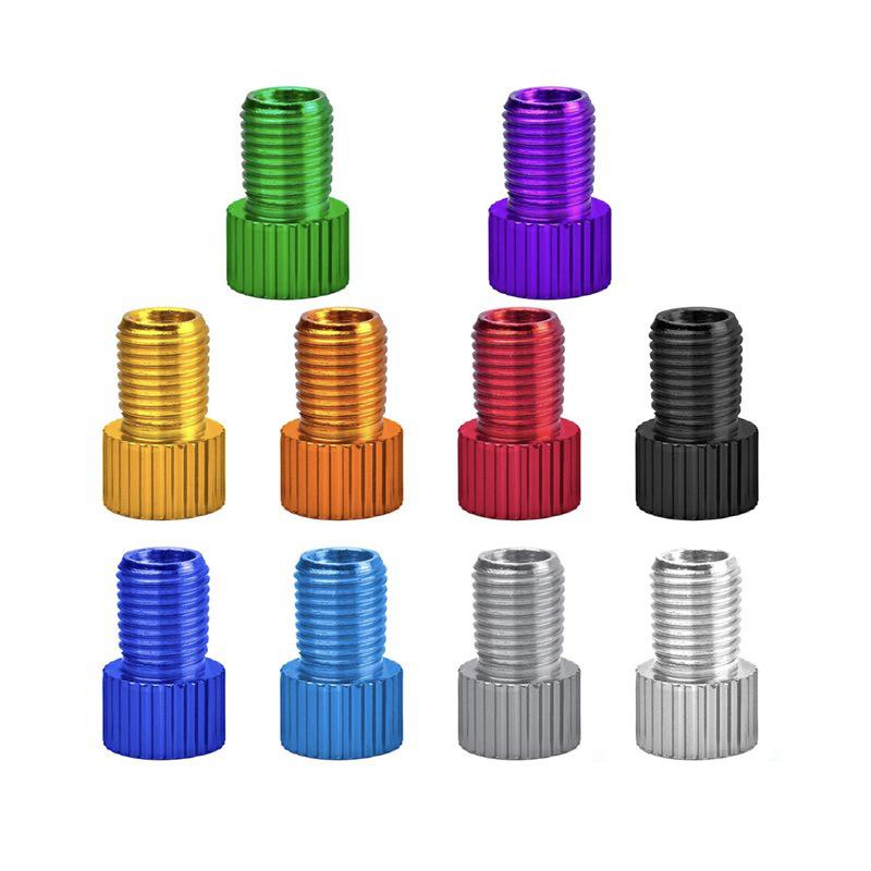 6 шт. алюминиевый велосипедный клапан Presta к конвертеру Шредера автомобильный адаптер клапана