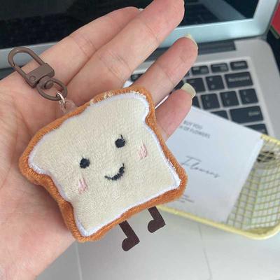 Мультяшный плюшевый тост хлеб фигурка кулон брелок рюкзак подвески украшения подарок