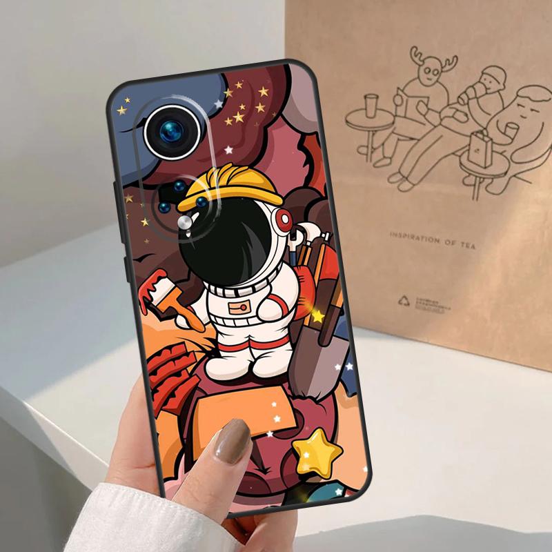 Чехол Star Astronaut Cute для Huawei P20 P30 P40 P60 Pro P Smart Nova 9 5T Honor 70 90 50 Magic5 Lite X7a X9a X8a