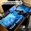 Large Mouse PadCentral Cee Custom Name Text Personalized Desk Mat Non Slip Gaming Pad