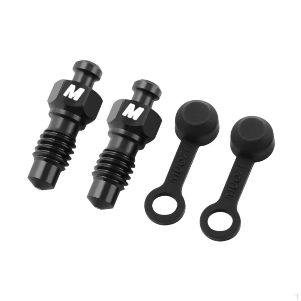 2 Pieces Brake Caliper Bleed Screws Professional Lightweight Titanium Alloy Bike Bolts
