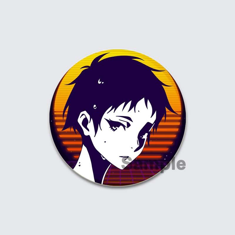 32/44/58mm Great Pretender Pin Round Cartoon Funny Snap-in Brooches for Backpack Cothes Accessories Anime Collection Badge Hat Decoration