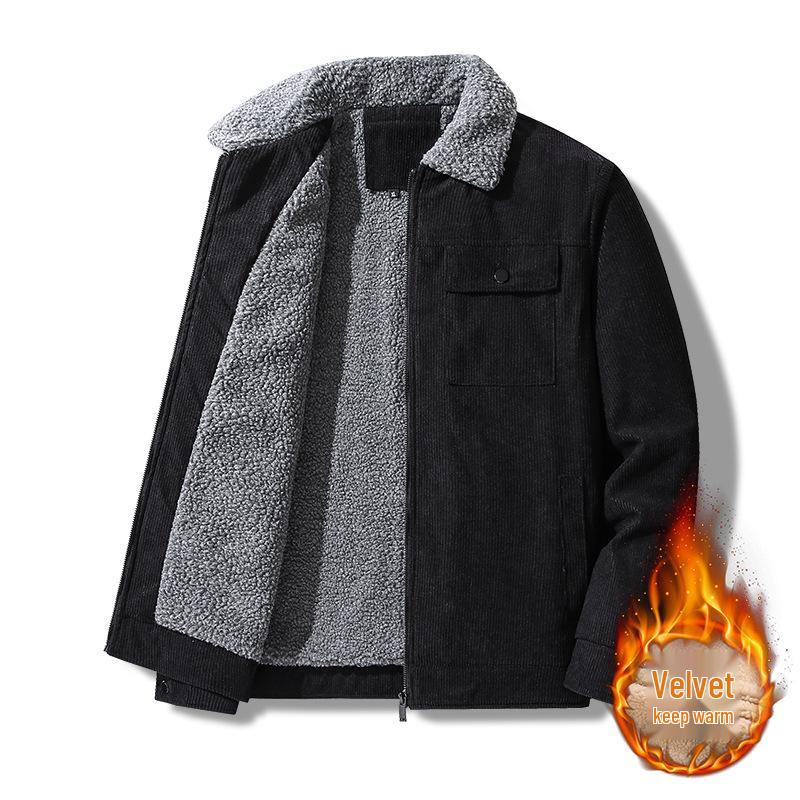 Men's Winter Corduroy Jacket with Lambswool Lining