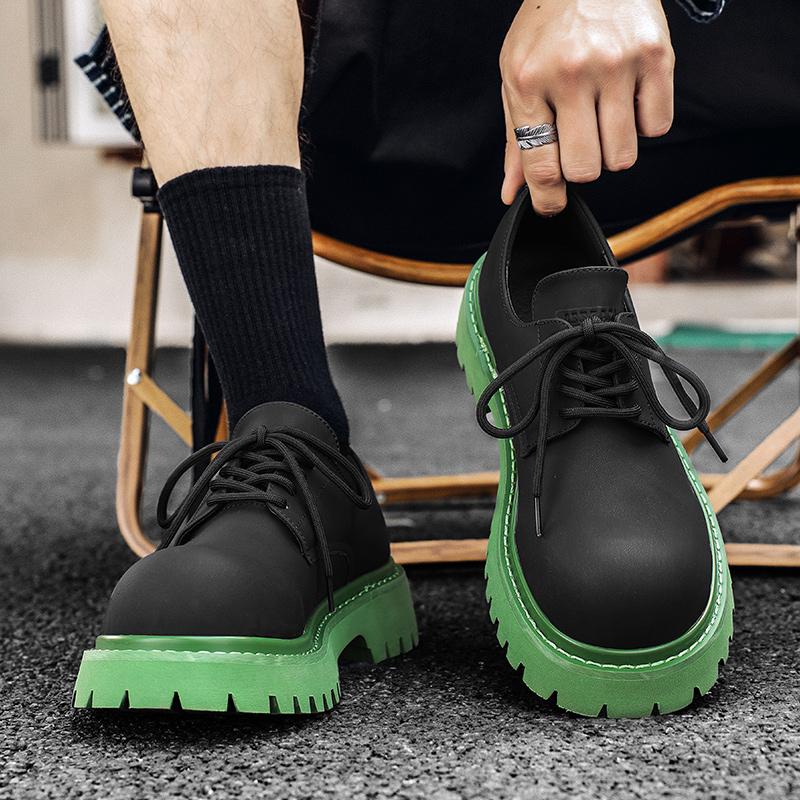 Модная мужская летняя маленькая кожаная обувь с кисточками, модная платформа, новый тренд, универсальная, японская, корейская, деловая, повседневная обувь, костюмная мужская обувь
