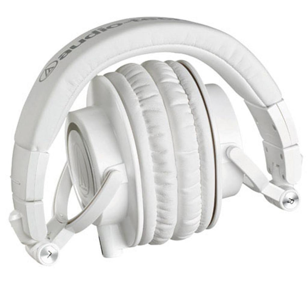 Audio Technica Professional Monitor Headphones White Studio Making ATH-M50xWH Recording/Mixing/DJ/Track