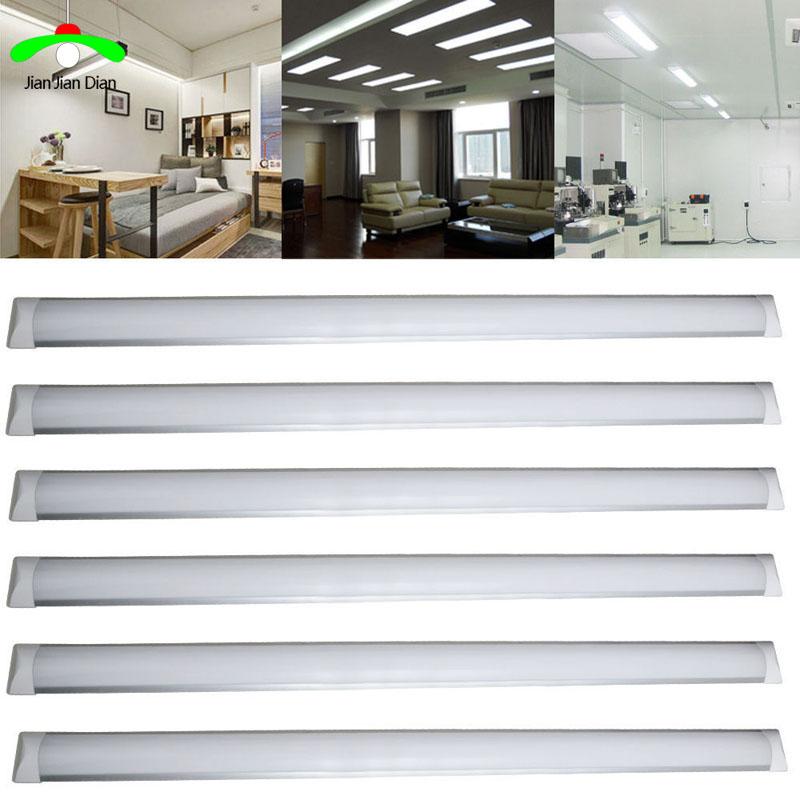 10pcs Led tube 36W 2FT 3FT 4Ft 48" LED Batten Linear Light Bar Fluorescent Tube Lamp 120cm 110V 220V Office supermarket home