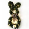 Easter Bunny-Themed Wreath Hanging Ornament. Cartoon  Tail Faux  Door Decoration