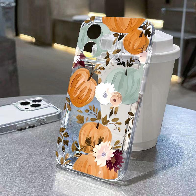 Модный чехол для телефона с рисунком на Хэллоуин, прозрачный Funda, для iPhone 17 16 15 13 12 11 ProMax Pro Plus, противоударный carcasa, корпус телефона