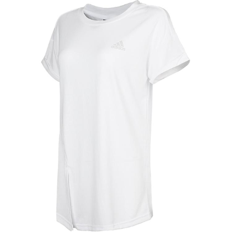 adidas ISC Футболка женская модная дышащая с коротким рукавом и круглым вырезом, белая DX0459