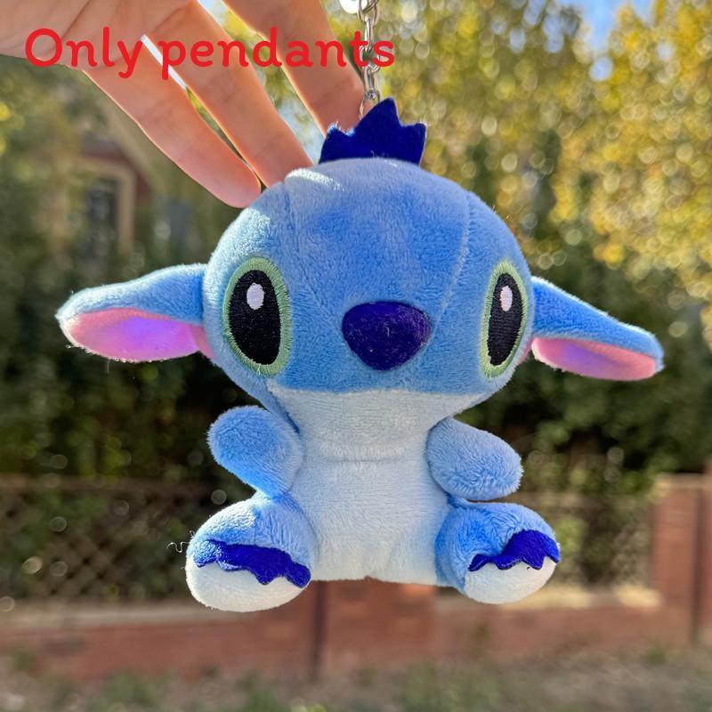 Плюшевый брелок Stitch с кольцом для ключей для украшения рюкзака и коллекционеров