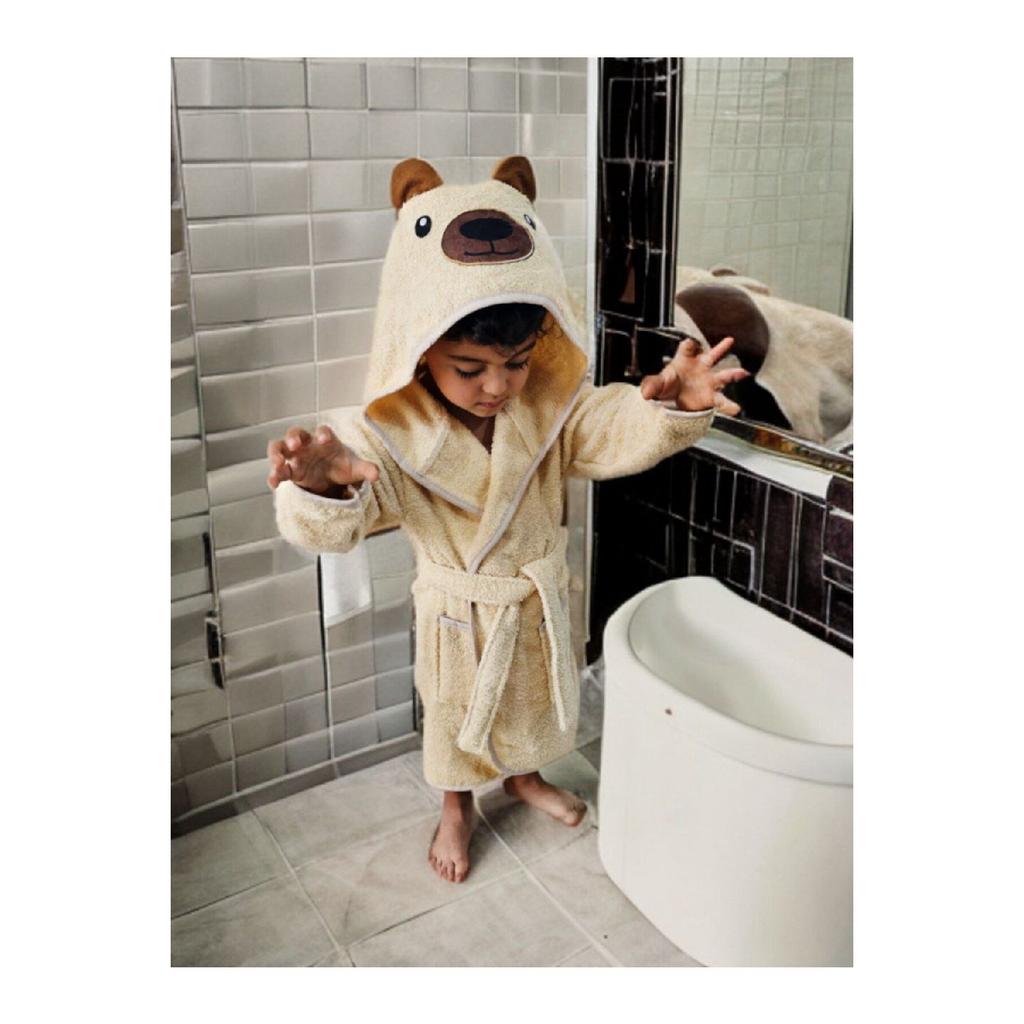 Girl's Boy's Bathrobe With Rabbit Ears