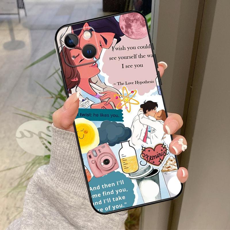 Чехол для телефона The Love Hypothesis Для iPhone 17 Air 16 15 14 13 11 12 Pro Max Plus 12 13 Mini 16e 17 Pro Max Задняя крышка