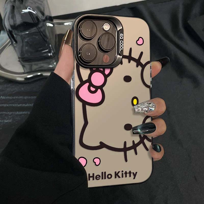 Cute Hello Kitty Casing For Iphone 17 Air 17 Pro Max 1615 14 11 12 13 Pro Max 16 Plus 16e 13 Mini Lovely Cartoon Hard Phone Case