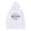Fashion Punk Metal Rock Band Deftones Hoodie Floral Burst Print Sweatshirt Unisex Women Vintage Casual Pullover Streetwear Couples