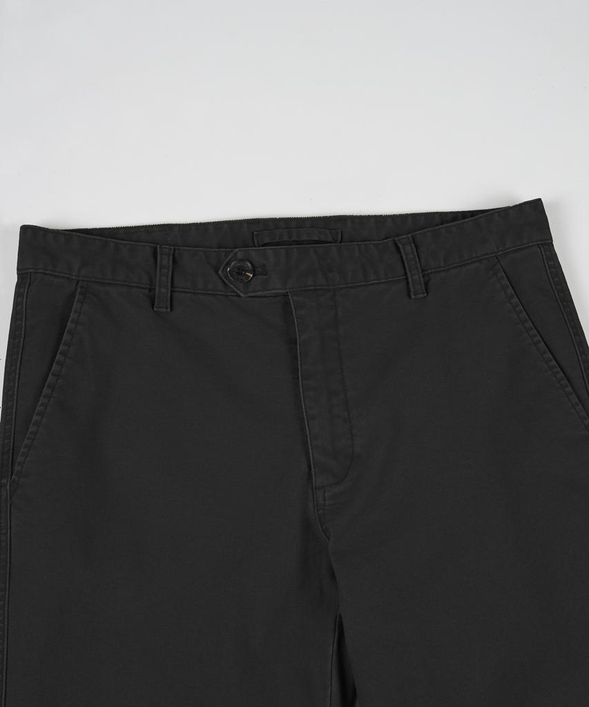 BIRBANTE Хлопковые брюки чинос со спандексом, garment-washed - Черный