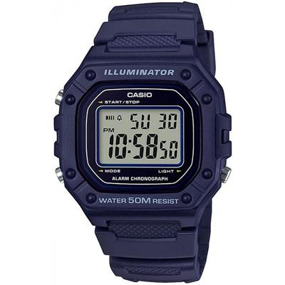 STANDARD DIGITAL W-218H-2A Часы Мужские Женские Дешевые Casio Дешевая Цена Темно-Синий