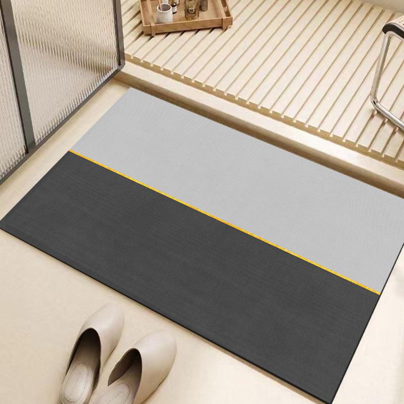 Мягкий коврик для пола в ванной из диатомовой грязи, впитывающий коврик, коврик для ног в туалете, нескользящий быстросохнущий коврик для туалетной двери