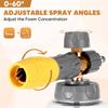 Сверхмощный пистолет-распылитель для пены для автомобиля, пенообразователь с широким горлом, регулируемый густой пенообразователь для мойки высокого давления, быстроразъемное соединение 1/4 дюйма